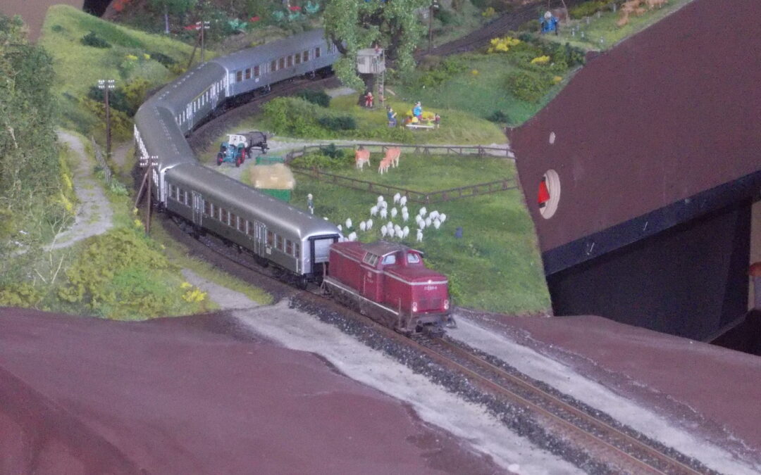 Ausstellung der Modellbahn
