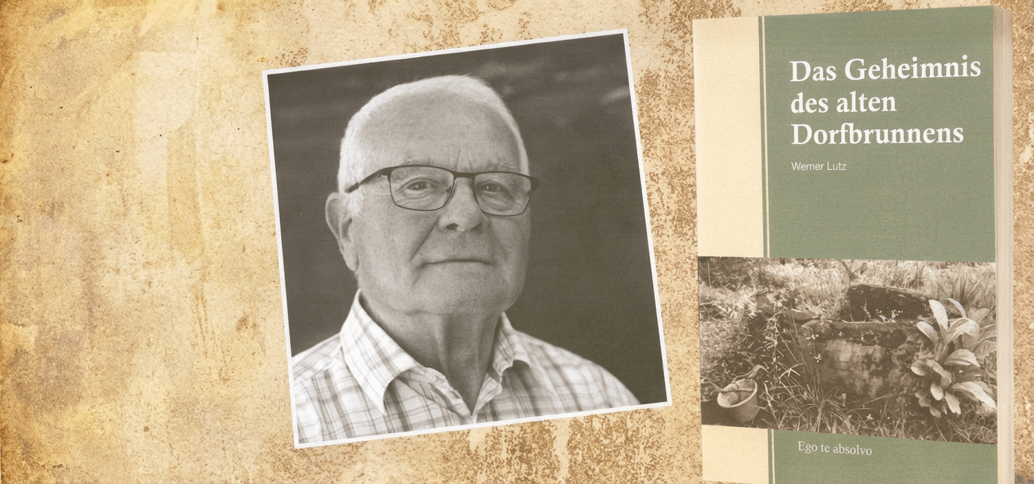 Buchcover und Portrait des Autors Werner Lutz