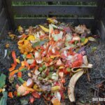 Bild von einem Komposthaufen im Garten